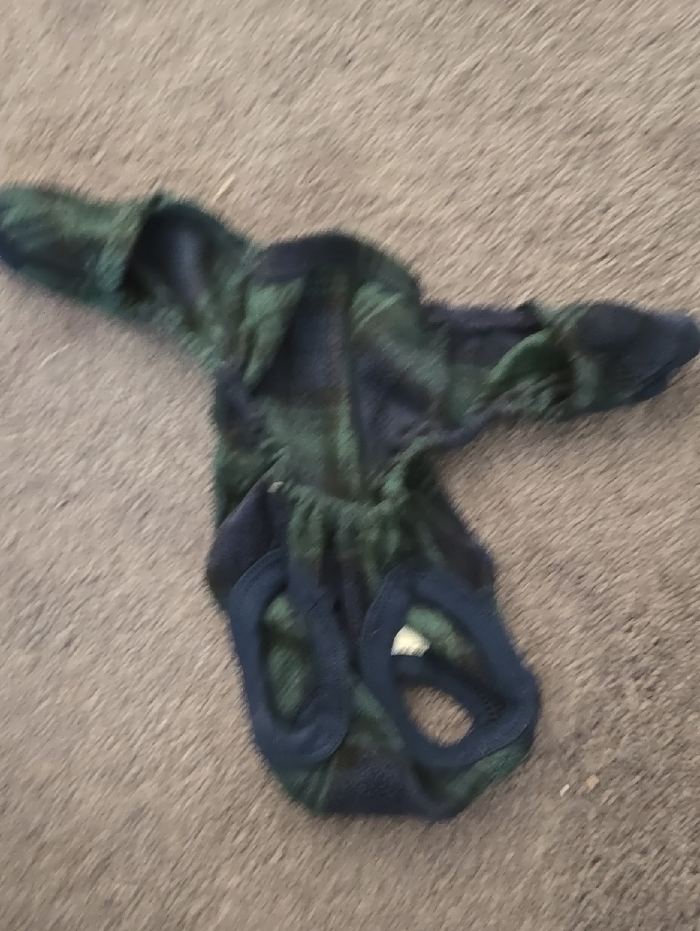 Green & Black Plaid Fleece Pet Outfit